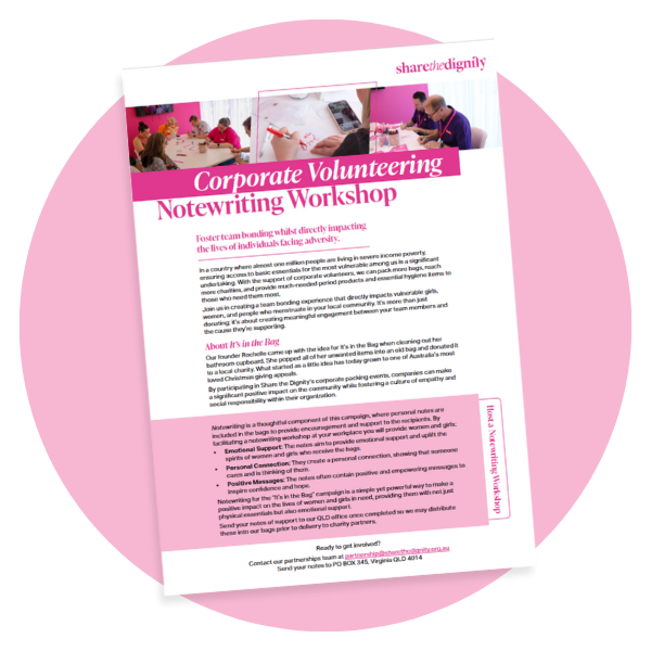 Corporate Volunteering - Notewriting