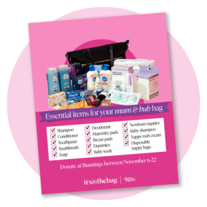IITB Social Media Tile - Mum & Bubs Bag Checklist