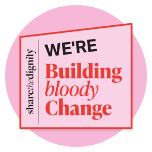 Building Bloody Change Pledge Badge